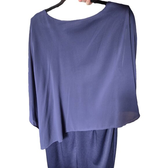 NWT HANNA NIKOLE Navy Blue Dress 16 - Picture 4 of 5